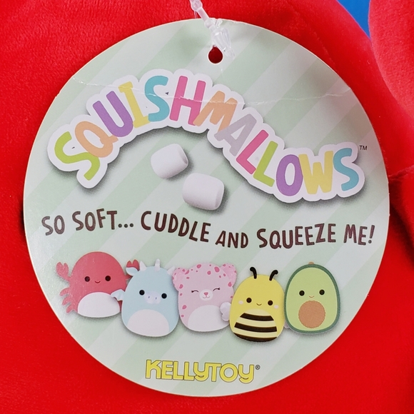 Squishmallow Carlos the Red Crab 8" 2020 UltraSoft Collectible Sealife Plush - Picture 10 of 11